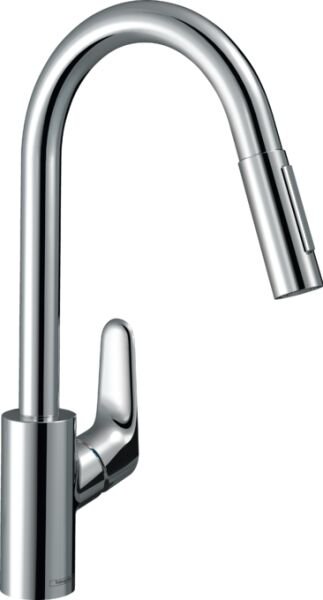 HANSGROHE M41 EVIYE BATARYASI TEK KOLLU M4116-H240 CEK. EL DUSU KROM 73880000