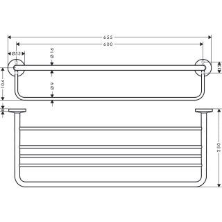 AXOR UNIVERSAL HAVLU TUTUCULU HAVLU ASKISI SIYAH KROM 42843330