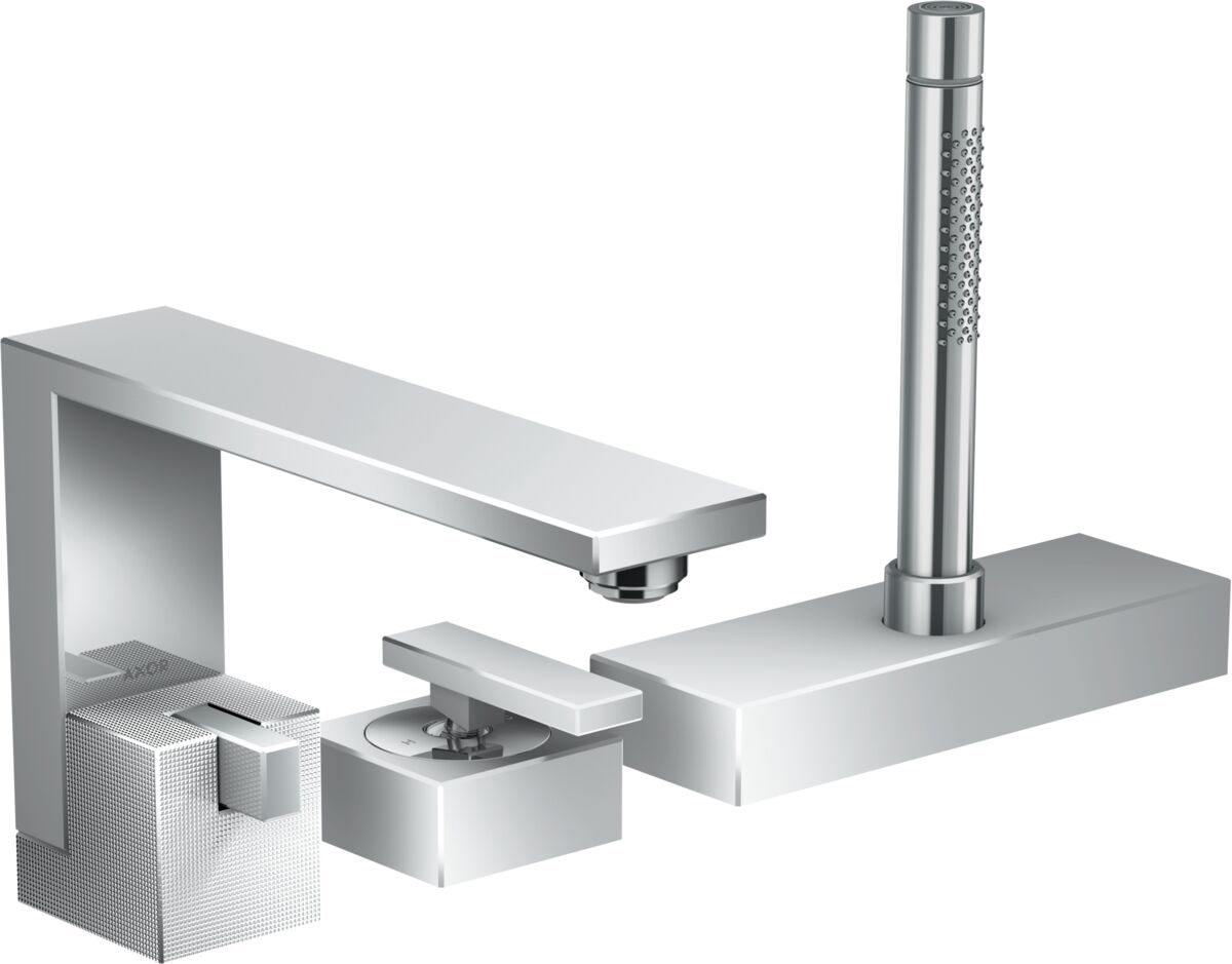 AXOR EDGE 3-DELIKLI BANYO BATARYASI  KROM 46431000