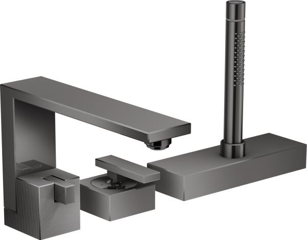 AXOR EDGE BANYO BATARYASI EDGE 3 DELIKLI SIYAH KROM 46431330