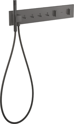 AXOR SHOWERCOMPOSITION BANYO BATARYASI TERMOSTATIK MODUL 610/110 4 CIKIS MAT SIYAH KROM 12573340