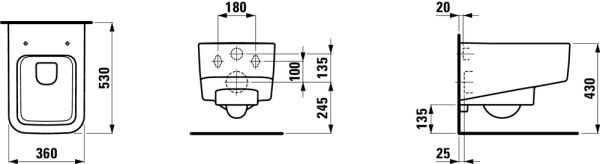 LAUFEN PRO S ASMA KLOZET H8209610000001