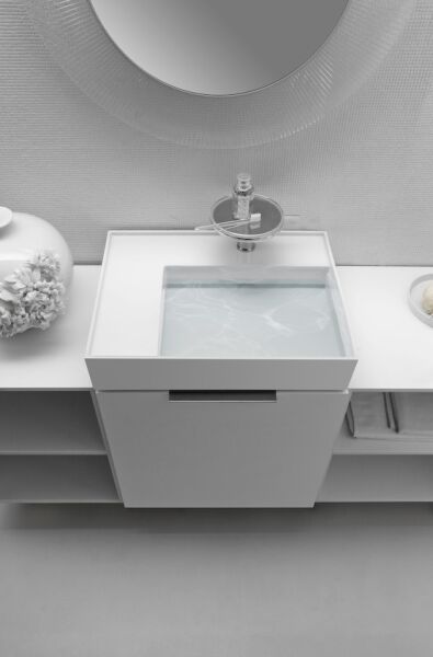 LAUFEN KARTELL ETAJERLI LAVABO SOL 600x460 MM H8103350001111