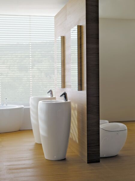 LAUFEN ALESSI ONE KOLON AYAKLI LAVABO MONOBLOK 530x530 MM  H8119724001041