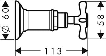 AXOR MONTREUX ANKASTRE ACMA KAPAMA VALF FIRCALANMIS PIRINC 16871950