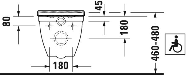 DURAVIT STARCK 3 ASMA KLOZET  2203390075