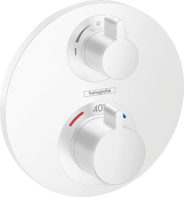 HANSGROHE ECOSTAT BANYO BATARYASI TERMOSTATIK 2 CIKIS SATIN BEYAZ 15758700