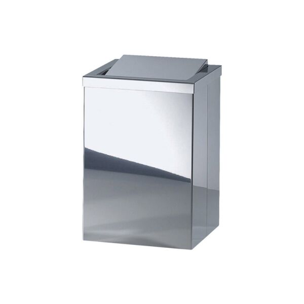 DECOR WALTER DECOR WALTHER COP KOVASI SALLANIR KAPAK 12LT KARE PARLAK 20*30H*20 CM  P.CELIK DW113/P