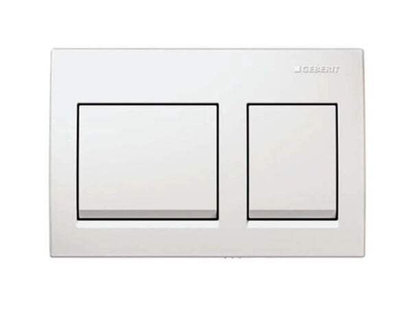 GEBERIT ALPHA KUMANDA KAPAGI CIFT BASMALI BEYAZ 115.045.11.5