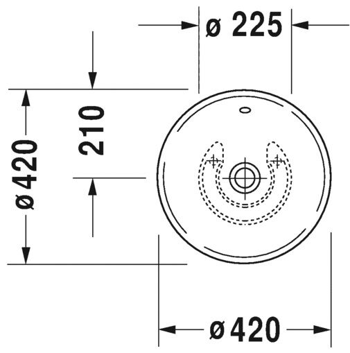 DURAVIT BACINO CANAK LAVABO 420 MM CAP 0325420000