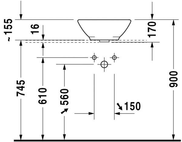 DURAVIT BACINO CANAK LAVABO 420 MM CAP 0325420000