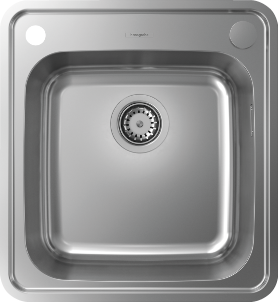 HANSGROHE S412-F500 ANKASTRE EVIYE 400/400 CELIK SIFON SETI DAHIL 43335800