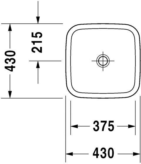 DURAVIT DURASTYLE CANAK LAVABO TASLANMIS 430 MM 0349430000