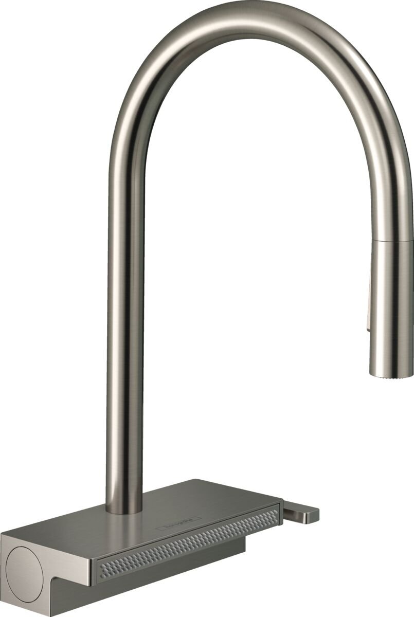 HANSGROHE AQUNO SELECT M81 TEK KOLLU EVIYE BATARYASI 170 SPIRALLI 3JET SBOX PASLANMAZ CELIK 73831800