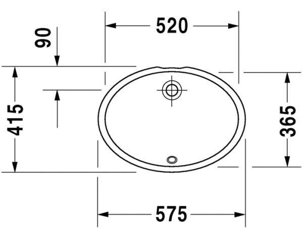 DURAVIT KATJA LAVABO 520x365 MM 0481570000