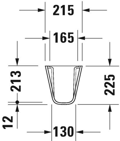 DURAVIT D-CODE YARIM AYAK 08571700002