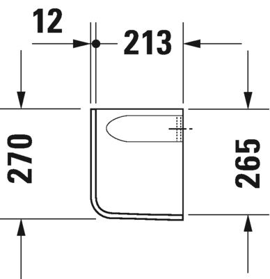 DURAVIT D-CODE YARIM AYAK 08571700002