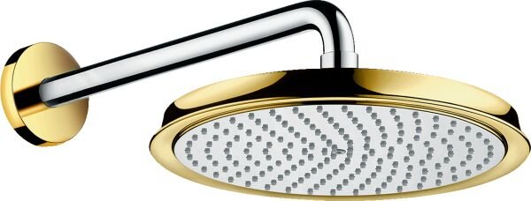 HANSGROHE RAINDANCE TEPE DUSU 240 DUS DIRSEGI ILE  KROM/ALTIN OPTIK 27424090