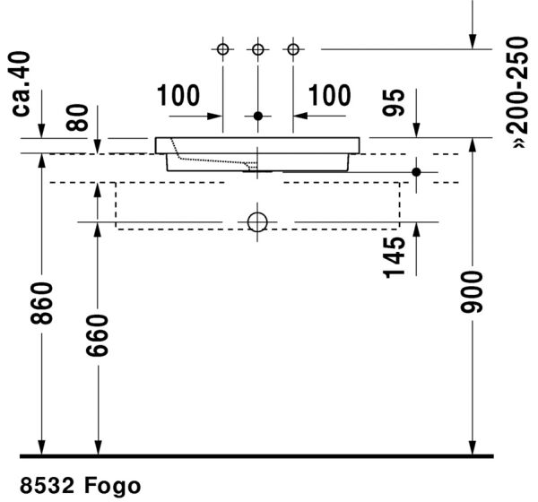 DURAVIT 2ND FLOOR LAVABO 580x415 MM 0317580029