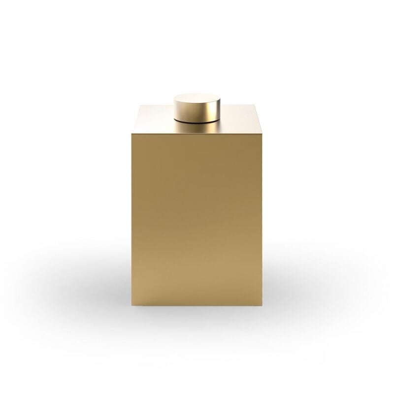 DECOR WALTER FOURSQUARE COP KOVASI KARE KAPAKLI 17*27H*17CM MAT ALTIN 615382