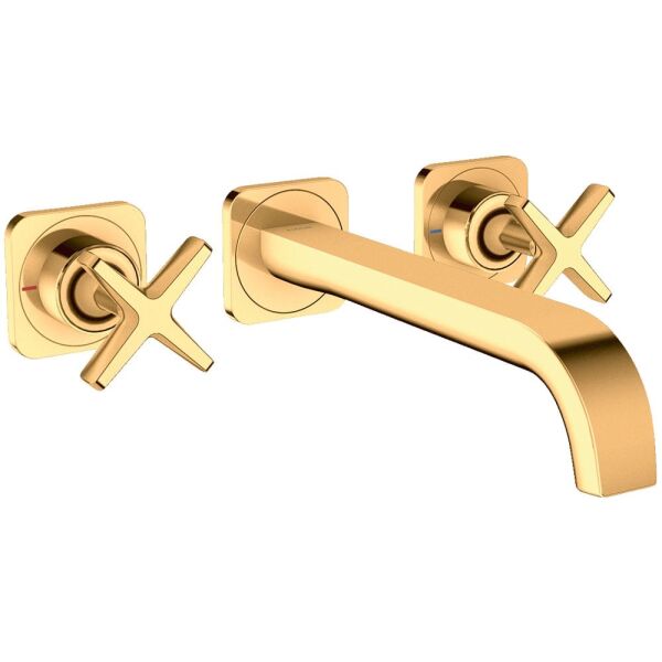 AXOR CITTERIO 3-DELIKLI LAVABO BATARYASI 162MM GAGA ILE PARLAK ALTIN OPTIK 39313990