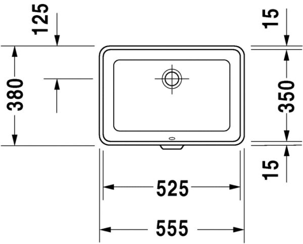 DURAVIT 2ND FLOOR LAVABO 520x350 MM 0316530000