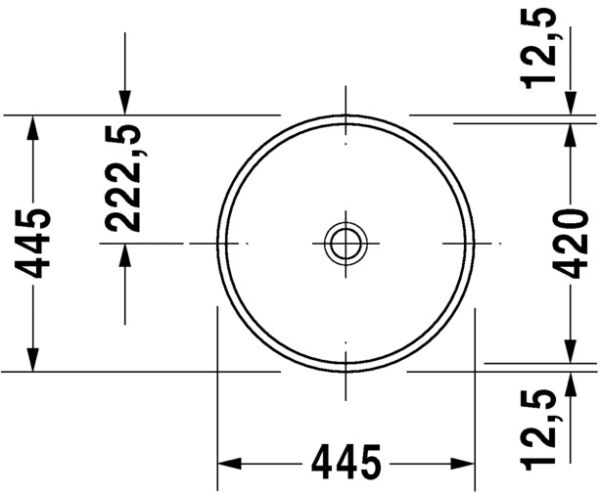 DURAVIT ARCHITEC LAVABO 420 MM CAP 0319420000