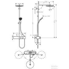 HANSGROHE PULSIFY S DUS KOLONU 260 1 JET ECOSMART DUSTABLET SELCET 400 ILE KROM 24221000