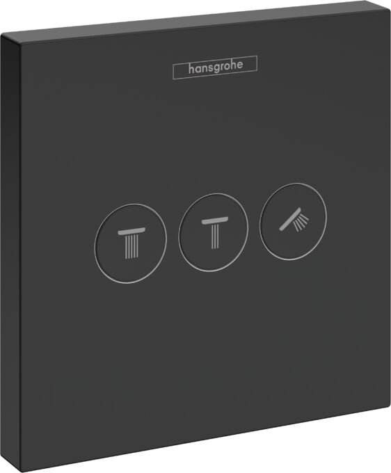 HANSGROHE SHOWERSELECT BANYO BATARYASI TERMOSTATIK 3 CIKIS ICIN SATIN SIYAH 15764670