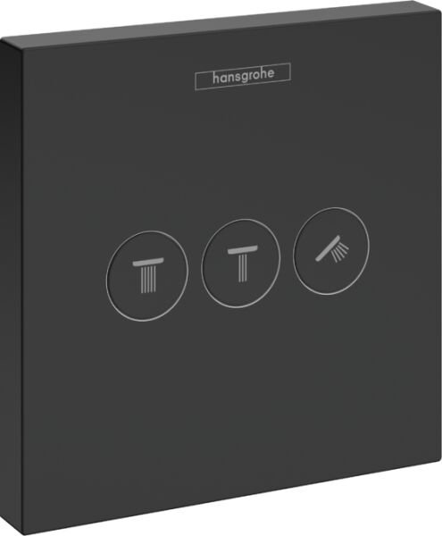 HANSGROHE SHOWERSELECT BANYO BATARYASI TERMOSTATIK 3 CIKIS ICIN SATIN SIYAH 15764670