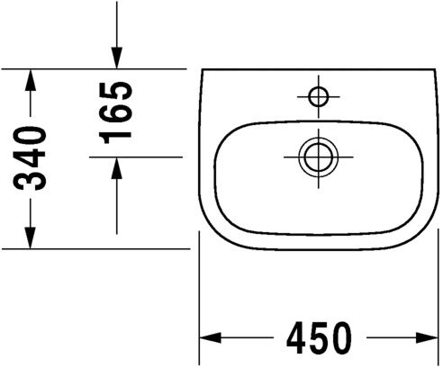 DURAVIT D-CODE LAVABO KUCUK 450x340 MM 0705450000