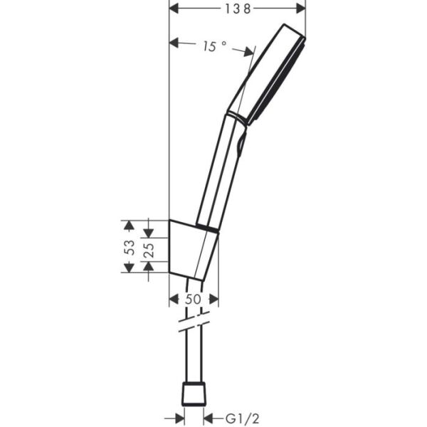 HANSGROHE PULSIFY SECECT S DUS ASKI SETI 150 3 JET RELAXATION 125CM DUS HORTUMU ILE MAT BEYAZ 24302700
