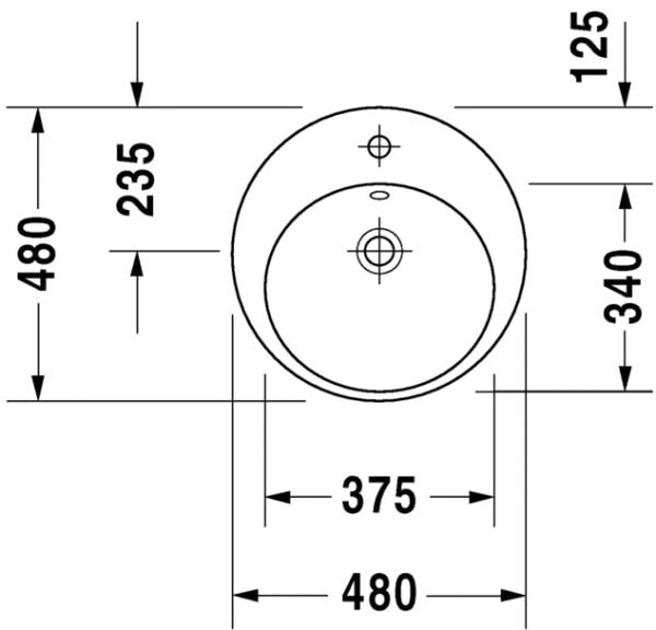 DURAVIT STARCK 2 LAVABO 480 MM 2327480000