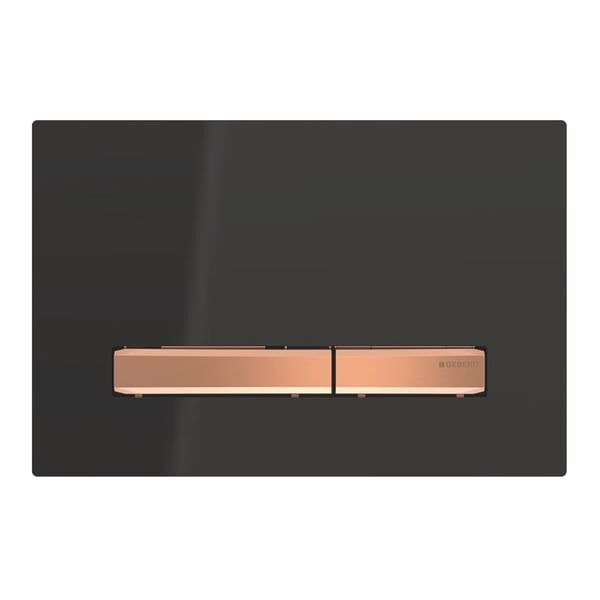 GEBERIT SIGMA50 KUMANDA KAPAGI CIFT BASMALI SIYAH/BRONZ 115.670.DW.2