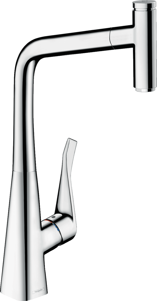 HANSGROHE METRIS SELECT M71 EVIYE BATARYASI TEK KOLLU CEKILEBILIR GAGA 1JET KROM 14884000