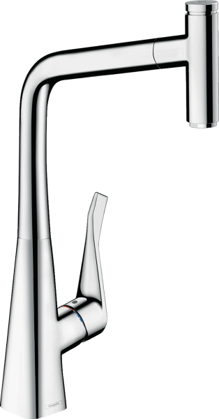 HANSGROHE METRIS SELECT M71 EVIYE BATARYASI TEK KOLLU CEKILEBILIR GAGA 1JET KROM 14884000