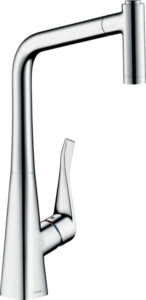 HANSGROHE METRIS M71 EVIYE BATARYASI TEK KOLLU CEKILEBILIR EL DUSU 2JET KROM 14820000