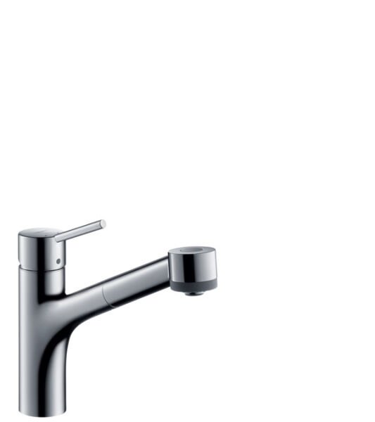 HANSGROHE TALIS M52 EVIYE BATARYASI TEK KOLLU CEKILEBILIR EL DUSU 2JET KROM 32841000