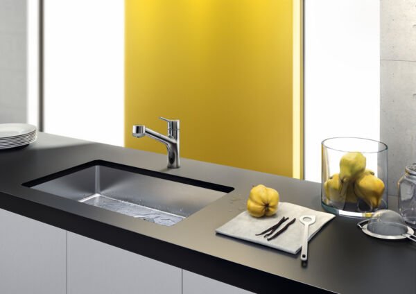 HANSGROHE TALIS M52 EVIYE BATARYASI TEK KOLLU CEKILEBILIR EL DUSU 2JET KROM 32841000