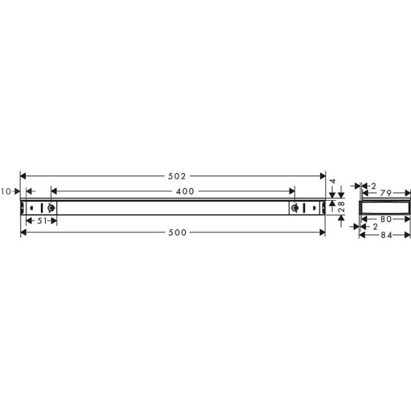 HANSGROHE RAINFINITY RAF 500MM SATIN BEYAZ 26844700