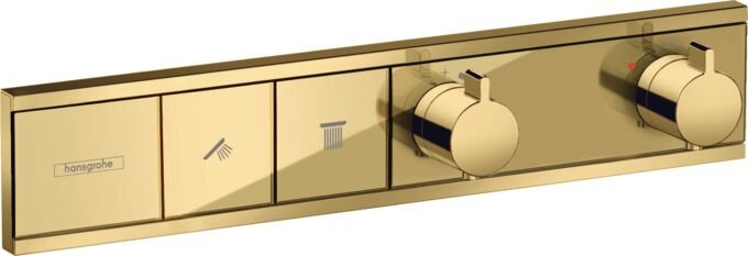 HANSGROHE RAINSELECT BANYO BATARYASI TERMOSTATIK 2 CIKIS PARLAK ALTIN 15380990