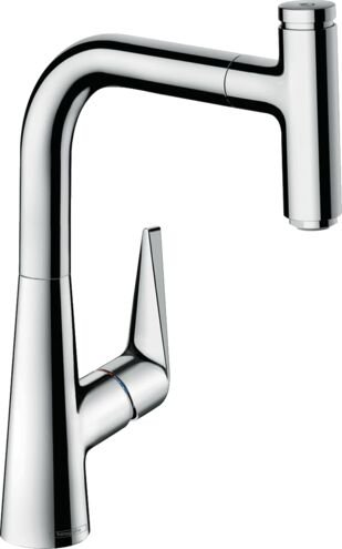 HANSGROHE TALIS SELECT M51 EVIYE BATARYASI TEK KOLLU CEKILEBILIR GAGA 1JET KROM 72822000