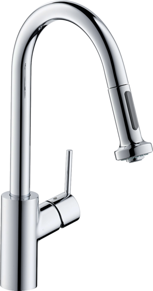 HANSGROHE TALIS M52 EVIYE BATARYASI TEK KOLLU CEKILEBILIR EL DUSU 2JET KROM 14877000