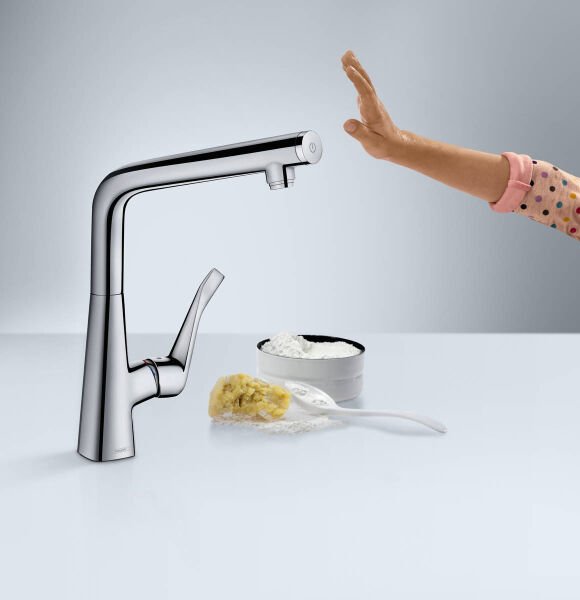HANSGROHE METRIS SELECT M71 EVIYE BATARYASI TEK KOLLU 320 1JET KROM 14883000