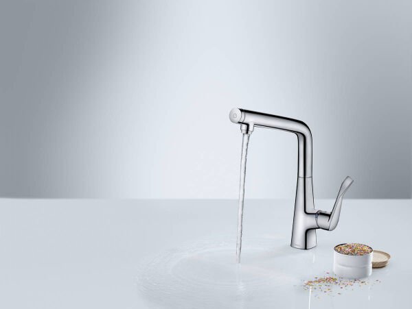 HANSGROHE METRIS SELECT M71 EVIYE BATARYASI TEK KOLLU 320 1JET KROM 14883000