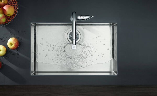 HANSGROHE METRIS SELECT M71 EVIYE BATARYASI TEK KOLLU CEKILEBILIR GAGA SBOX KROM 73803000