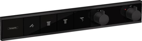 HANSGROHE RAINSELECT BANYO BATARYASI TERMOSTAT 4 CIKIS SATIN SIYAH 15382670