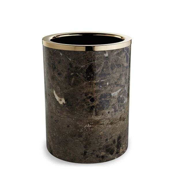 3SC PALACE EMPERADOR COP KOVASI ACIK 20*28H CM MERMER ALTIN PA65EM/GD