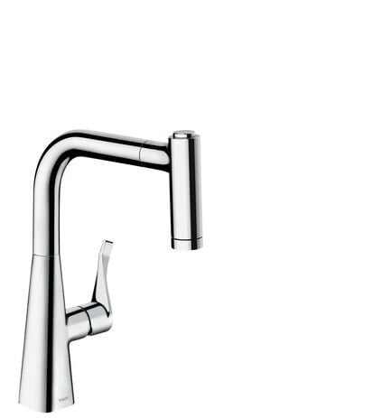 HANSGROHE METRIS SELECT M71 EVIYE BATARYASI TEK KOLLU 2 DELIK 220 CEK. EL DUS 2JET KROM SBOX 73805000