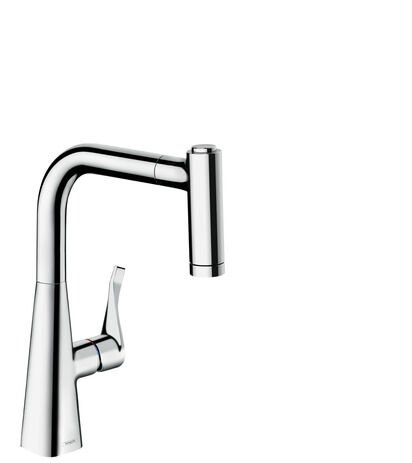 HANSGROHE METRIS SELECT M71 EVIYE BATARYASI TEK KOLLU 2 DELIK 220 CEK. EL DUS 2JET KROM SBOX 73805000